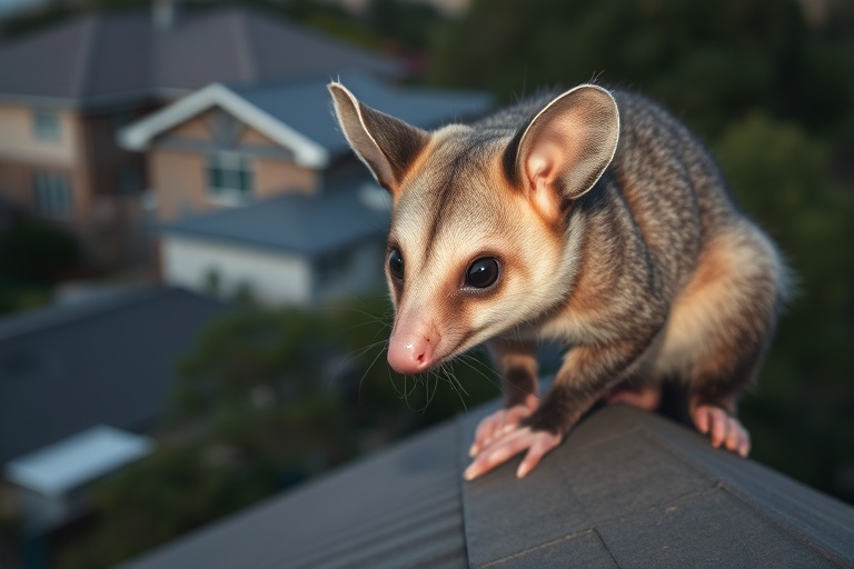 Possum in Caulfield residential area